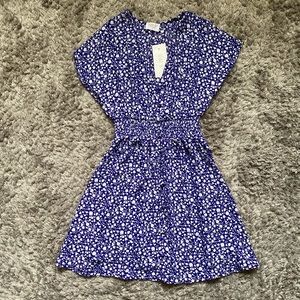 Sienna Sky, Women’s, Blue with White Flowers, Flowing Dress, Size XS